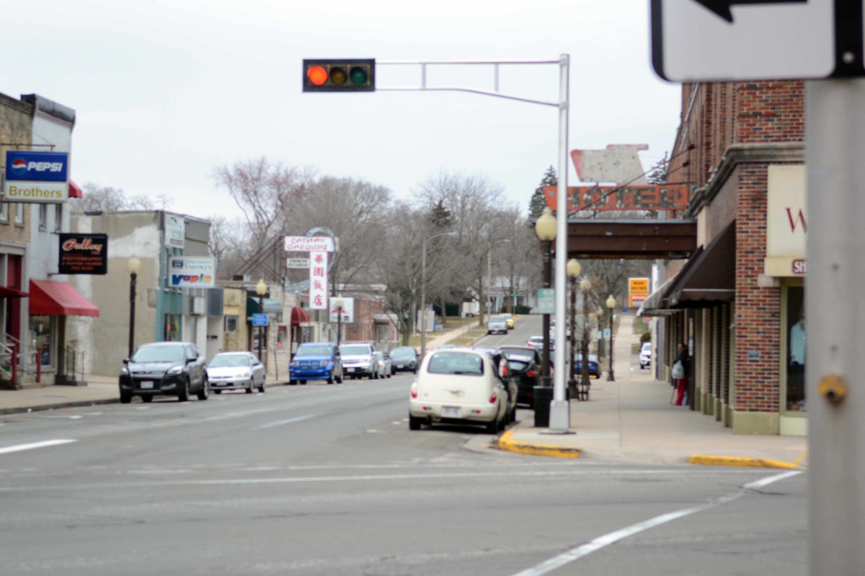 Downtown Portage during 'safer at home' order